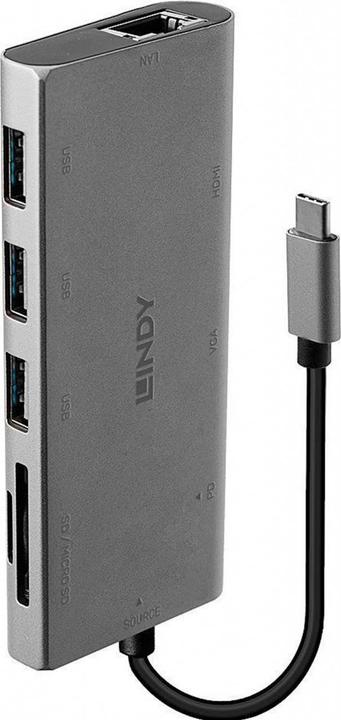 Image du produit Lindy Convertisseur multi-ports USB 3.1 de type C (USB-C, 4 Ports)