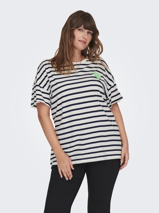 Image du produit Only Coupe normale Col rond Curve Top T-shirt (L)