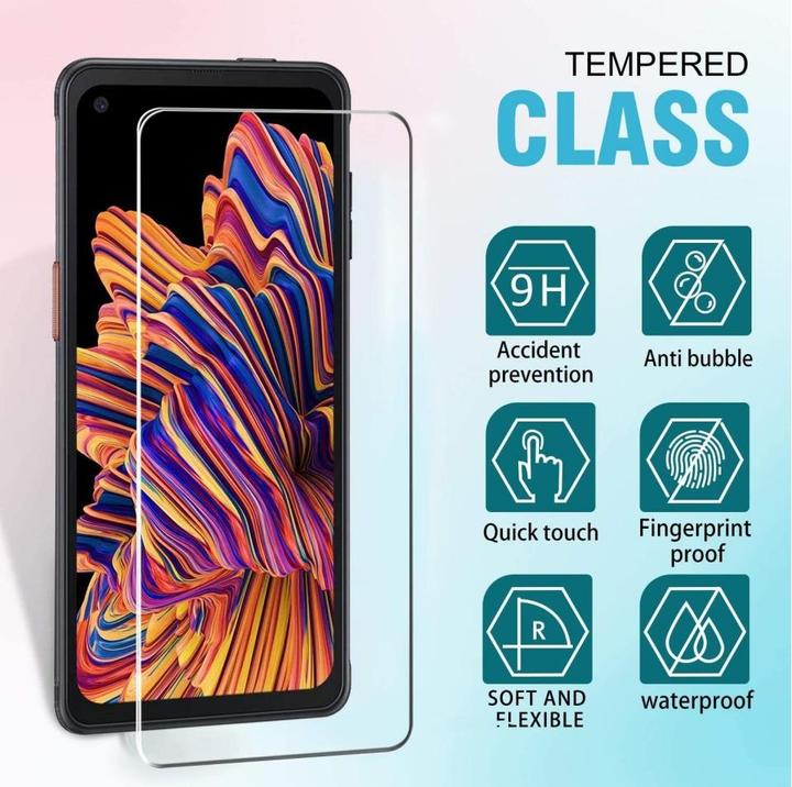 Actual product image Screenguard Samsung Galaxy XCover Pro bulletproof glass protective film Case Friendly Design (1 Piece, Samsung Galaxy S21)