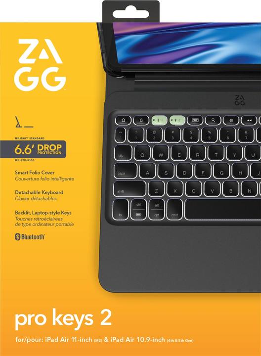 Immagine prodotto Zagg KB ProKey 2 iPad Air 11 M2 Bl Germa (103414642) (DE)