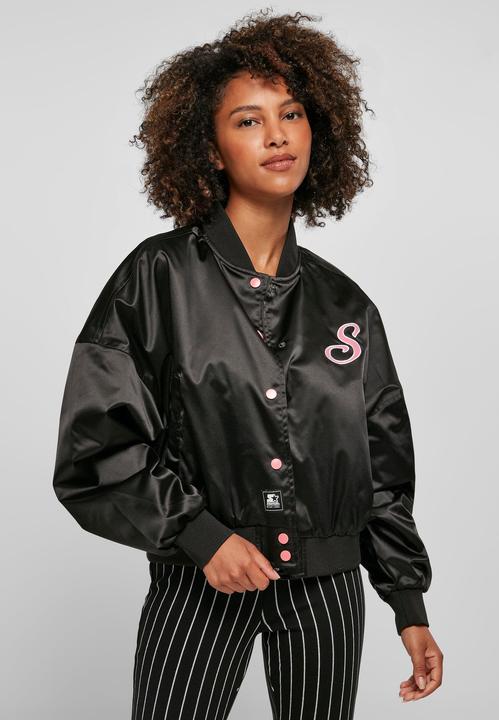 Actual product image Starter Ladies Satin College Jacket - 16904 (XS)