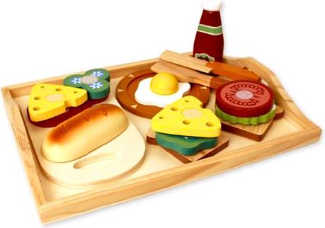 Actual product image Imagetoys Morgenmadsbakke i trae med tilbehør
