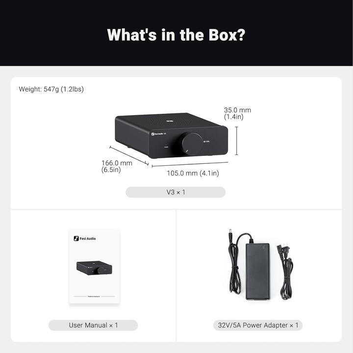 Produktbild Fosi Audio V3-48V (Verstärker)