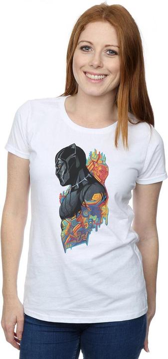 Produktbild Schwarzer Panther Profil TShirt aus Baumwolle (L)
