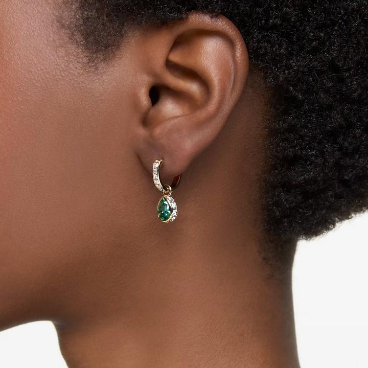 Image du produit Swarovski Stilla Drop Boucles d'oreilles goutte d'or vert (Métal Swarovski)