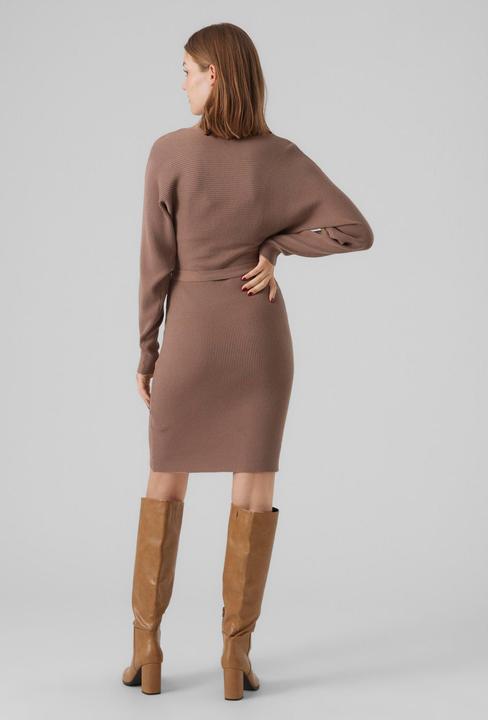 Produktbild Vero Moda VMHOLLYREM LS V-NECK DRESS GA NOOS Strickkleid (S)