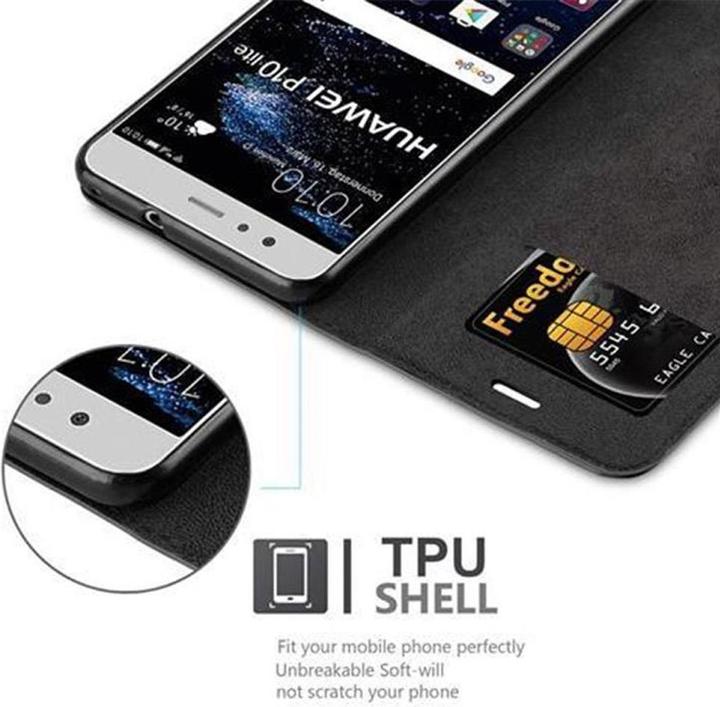 Actual product image Cadorabo Book Invisible Magnet Cover (Huawei P10 Lite)