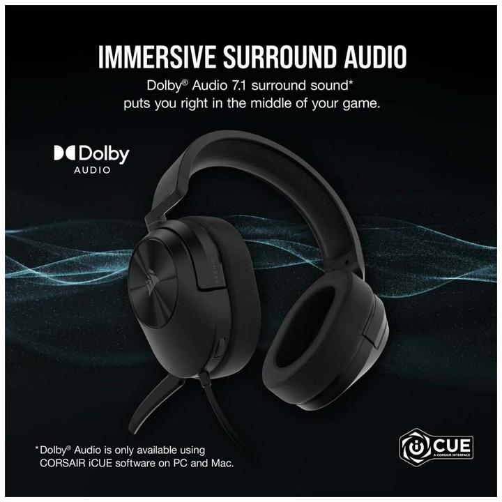 Image du produit Corsair HS55 Surround carbone (Filaire)