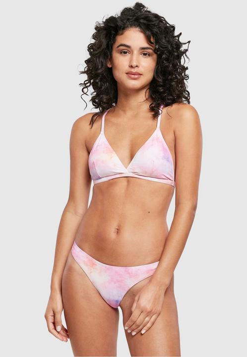 Actual product image Urban Classics Ladies Tie Dye Triangle Back Bikini - 15629 (XL)