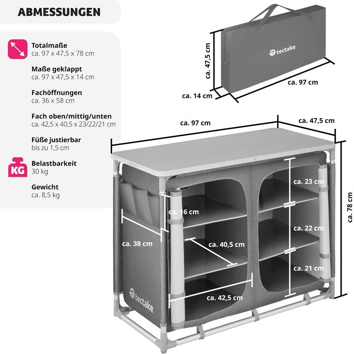 Produktbild tectake Campingküche
