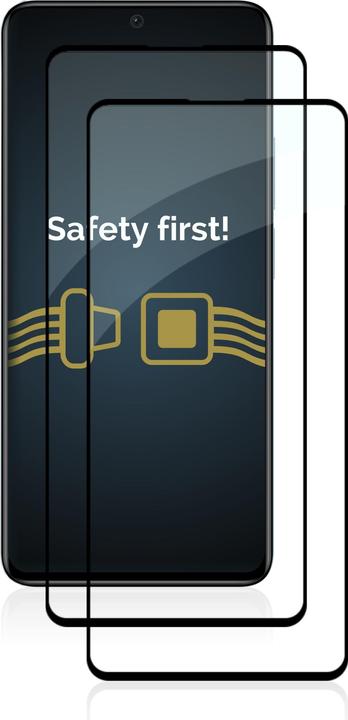 Actual product image Savvies Full-screen armoured glass screen protector (2 Piece, Xiaomi Redmi Note 11 Pro+ 5G)