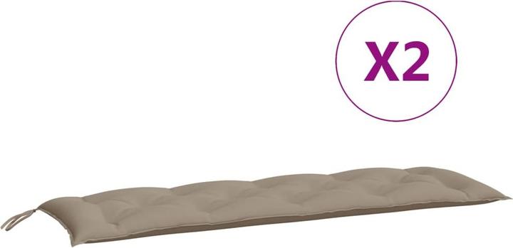 Produktbild VidaXL Gartenbank-Auflagen 2 Stk. O x ford-Gewebe (150 x 50 x 7 cm)