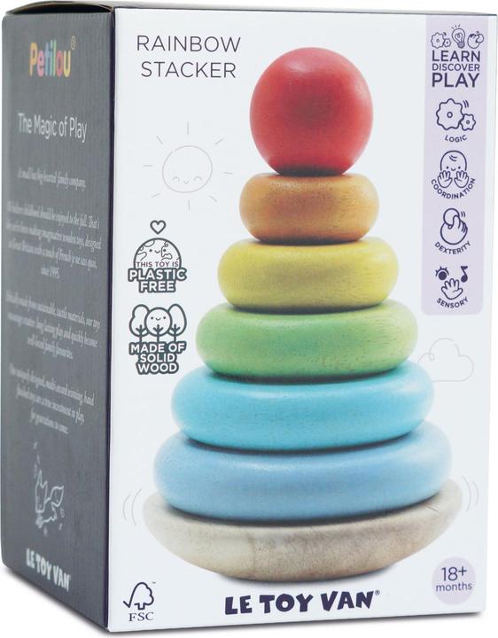 Produktbild Le Toy Van Regenbogen Steckturm