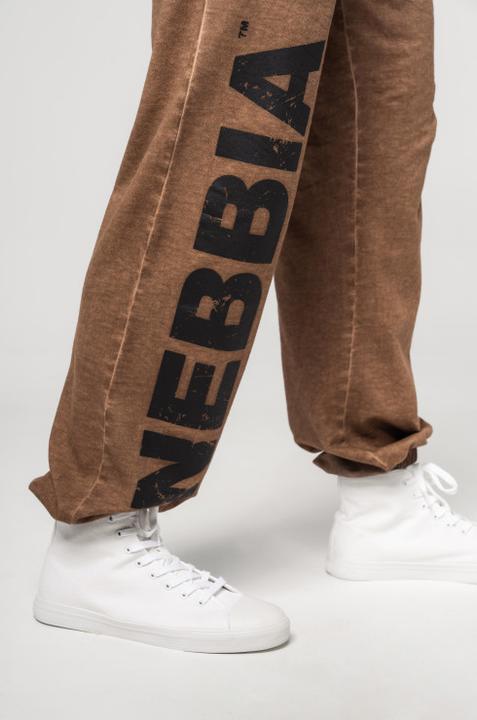 Produktbild Nebbia Baggy Style Sweatpants mit Taschen Gym Bro 365 - light brown (M)