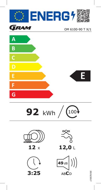 Etichetta energetica GRAM OM 6100-90 T X/1