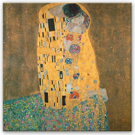 Actual product image Trenddeko Klimt - The kiss (20 x 20 cm)