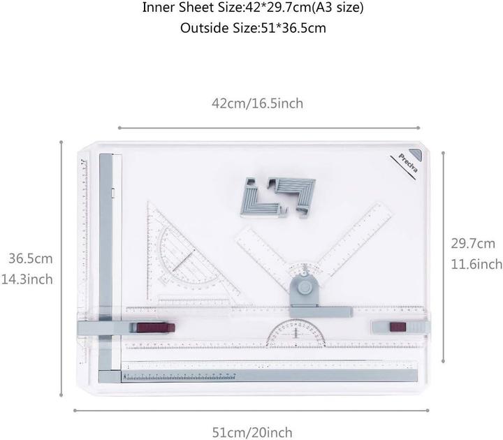 Image du produit Preciva Planche à dessin (51 x 36.5 cm)