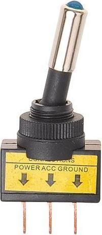 Immagine prodotto ProPlus Interruttore a levetta LED blu 12V-max. 20A in confezione blister