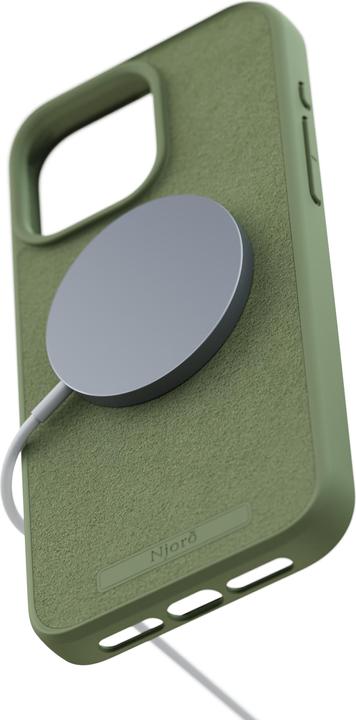 Image du produit Njord Suede MagSafe Case for iPhone 15 Pro Max, Olive (Apple iPhone 15 Pro Max)
