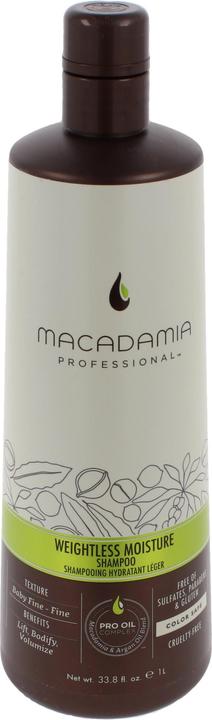 Actual product image Macadamia Weigthless Moisture (1000 ml, Liquid shampoo)