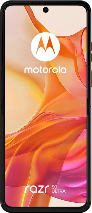 Actual product image Motorola Razr 50 Ultra (512 GB, Peach Fuzz, 6.90", SIM + eSIM, 50 Mpx, 5G)