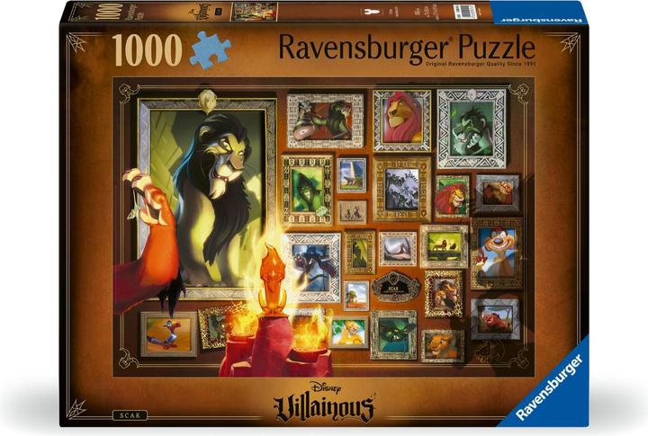 Actual product image Ravensburger Puzzle 12000101 - Scar - 1000 pieces Disney Villainous Puzzle for adults and children (1000 pieces)