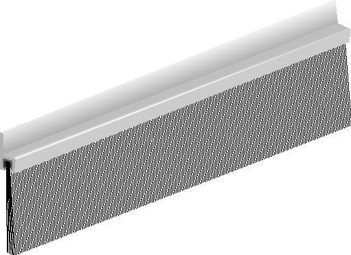 Elton Ellen Türbodendichtung IBS 60 z. schrauben Alu silber, H 59 x L 2500mm, BH 39mm