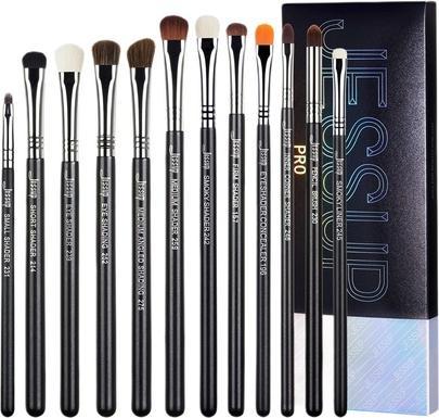 Produktbild NoName Lidschatten-Makeup-Pinselset 12er-Set Augen-Makeup-Pinsel Professionelle Premium (Augenbrauen)