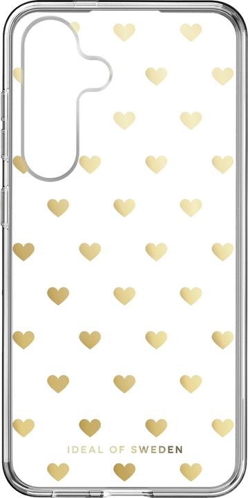 Actual product image iDeal Of Sweden Clear Case Mid - Golden Hearts (Samsung Galaxy S24)