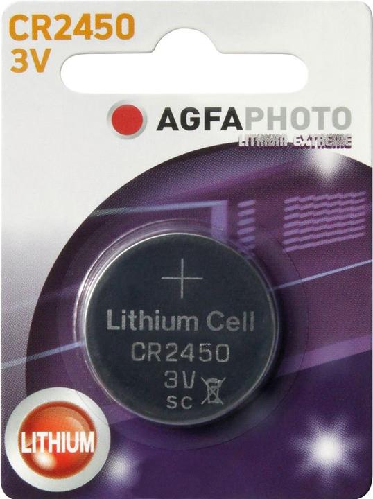 Image du produit AGFAPHOTO Lithium CR2450 3V (1 pcs, CR2450, 530 mAh)