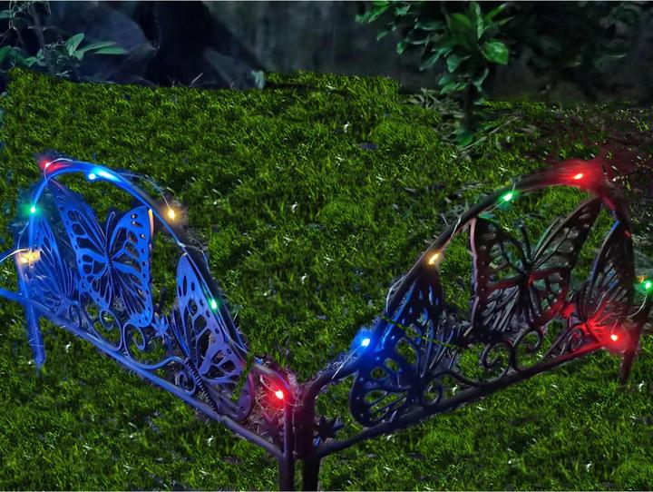 Produktbild HTI-Living Beeteinfassung 400 cm Schmetterling mit Lichterkette (400 cm)