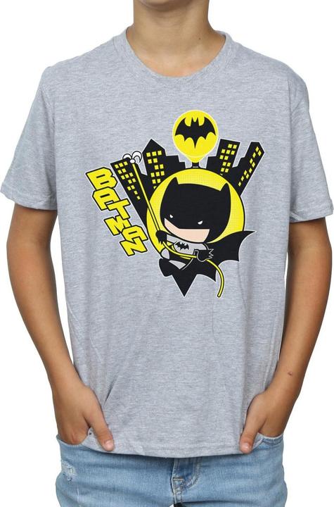Immagine prodotto Chibi Batman Swinging Maglietta Ragazzi (140, 146)