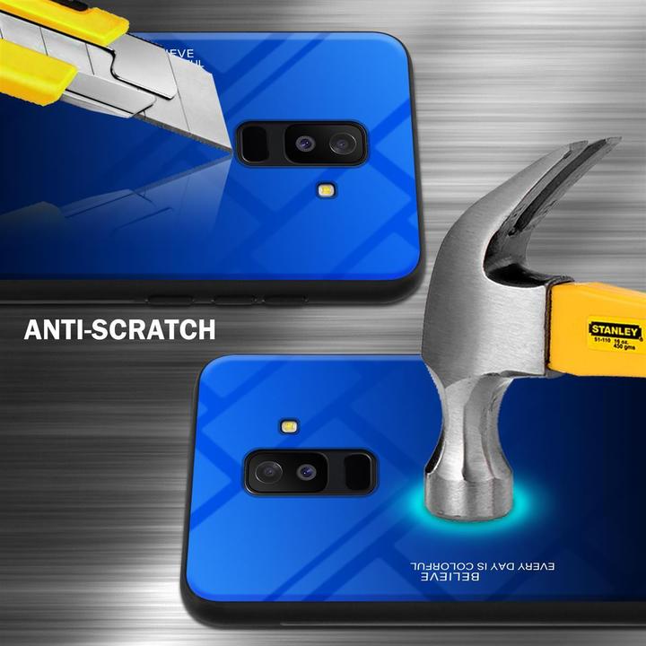 Produktbild Cadorabo TPU 2 Farben Glas Cover (Samsung Galaxy A6+)