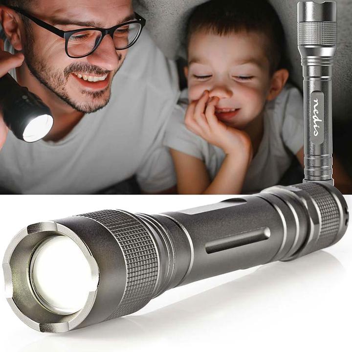 Immagine prodotto Nedis Torcia LED, Premium, 150lm - argento (2.90 cm, 150 lm)
