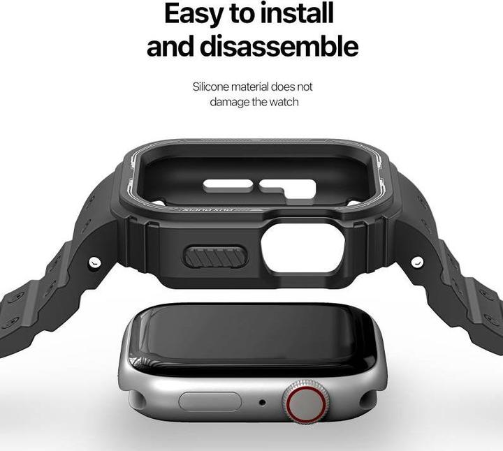 Image du produit Dux Ducis OA Bracelet Apple Watch 38mm/40mm/41mm - Noir (38 mm, 40 mm, 41 mm, Silicone (liquide))