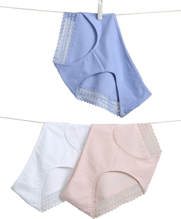 Actual product image Vertbaudet Bio-Kollektion: 3er-Pack Umstands-Slips mit Spitze (42, pack of 3)