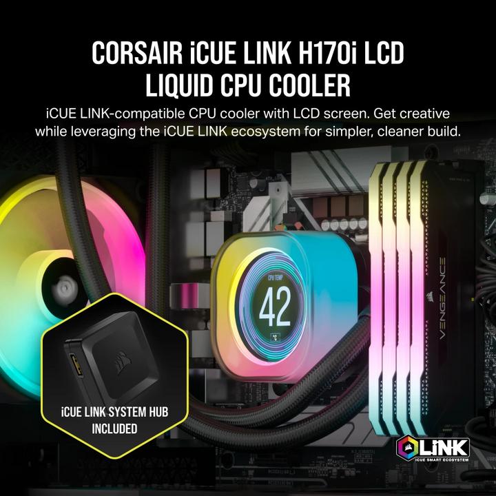 Produktbild Corsair iCUE Link H170i LCD