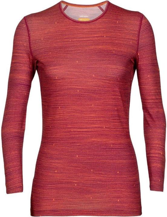 Icebreaker Women Oasis LS Crewe Ski Tracks