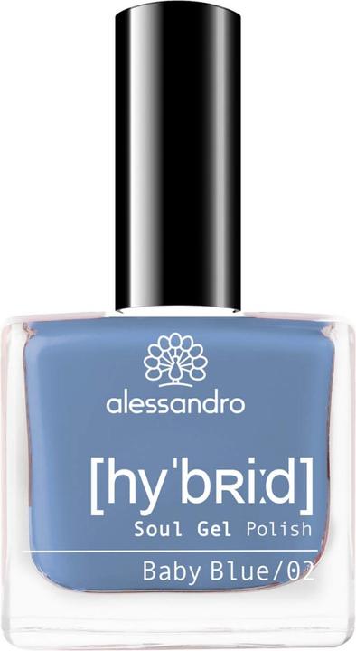 Image du produit Alessandro Hybrid Soul Gel Polish Baby Blue (Bleu Bébé, Vernis à ongles effet gel)