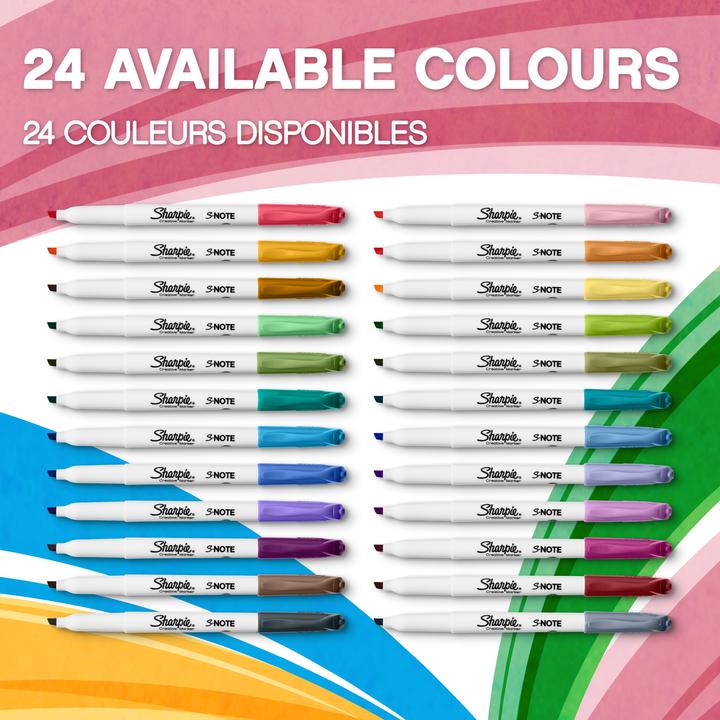 Produktbild Sharpie Permanent-Marker S-Note Creative 1-5 mm, 12 Stück (Mehrfarbig, 5 mm, 12 x)