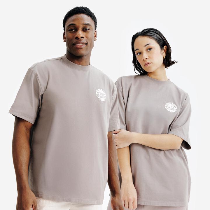 Image du produit Decathlon T-shirt graphique mixte, Elementals, marron (XL)