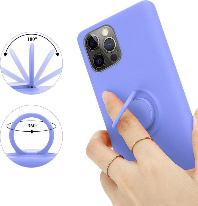 Image du produit Cadorabo TPU Liquid Ring Silicone Case Cover (Apple iPhone 12 Pro Max)