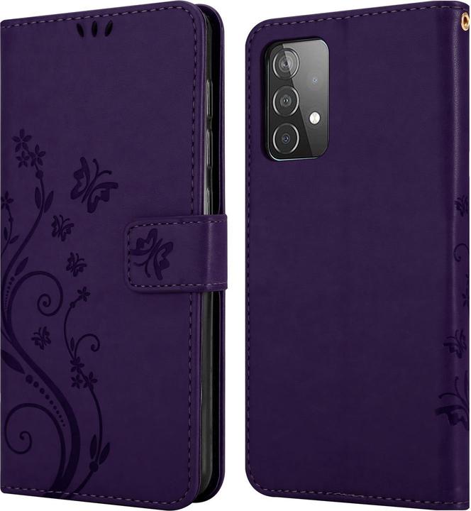 Produktbild Cadorabo Flower Book Hülle (Samsung Galaxy A52s 5G, Samsung Galaxy A52, Samsung Galaxy A52 5G)