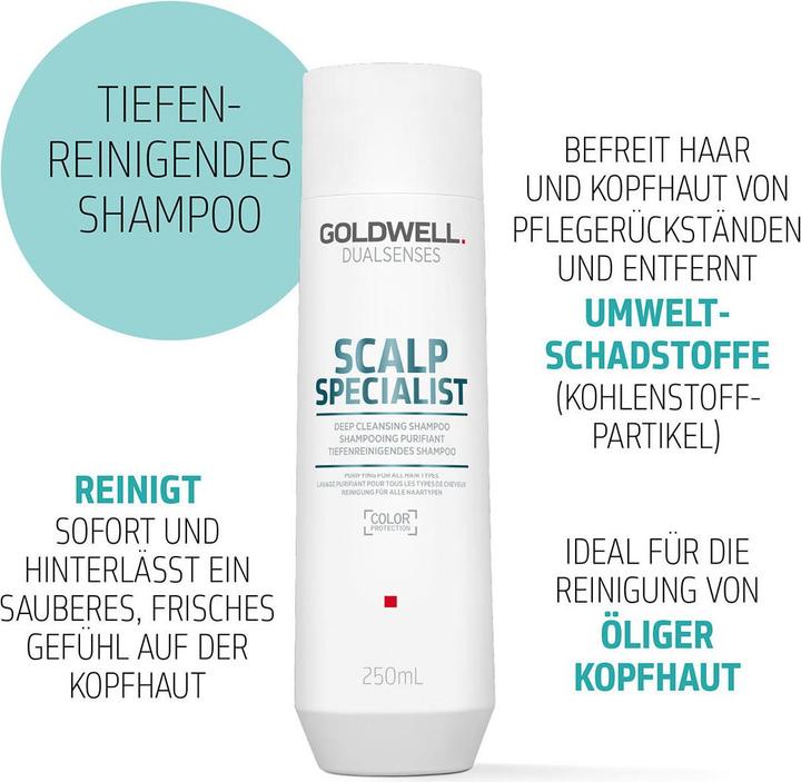 Produktbild Goldwell Scalp Specialist Deep Cleansing (250 ml, Flüssiges Shampoo)