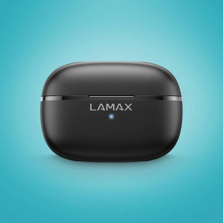 Produktbild Lamax Clips1 Play Kopfhörer Kabellos im Ohr Anrufe/Musik USB Typ-C Bluetooth Schwarz (35 h, Kabellos)