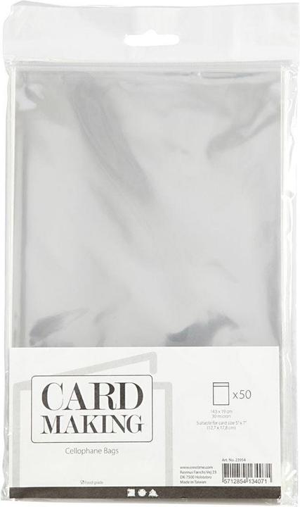 Actual product image Creativ Company Cellofaan Zakjes, 14,5 x 19cm, 50st. (Gift box, 50 x)