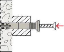 Actual product image Fischer Nail plug N 8 x 80/40 S 80 mm (100 pcs.)