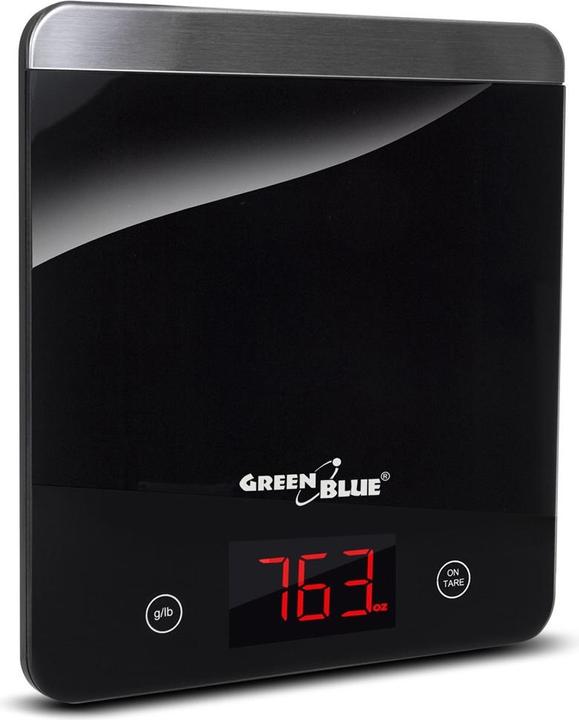 Greenblue 53517 Black Countertop Rectangle Electronic kitchen scale