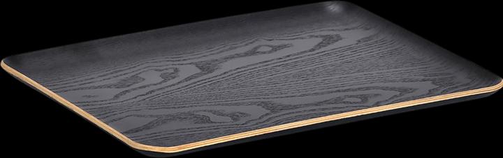 Productafbeelding Zeller Present Dienblad, hout/geweven fineer, zwart
