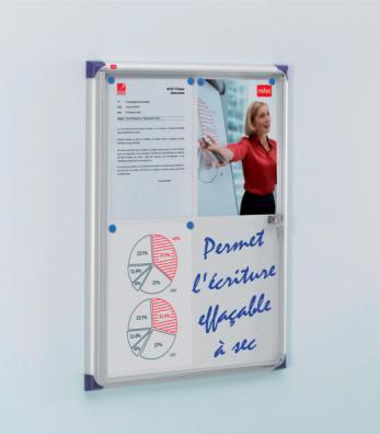 Produktbild Nobo Schaukasten extraflach mit Metallrückwand